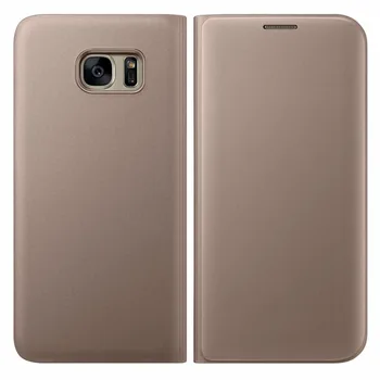 Orijinal deri kartlık Cüzdan Flip Case Kapak için Samsung Galaxy A7 A6 A8 A9 2018 A3 A5 J3 J5 J7 2017 S9 S8 Artı S7 Kenar 2