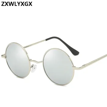 2021 Moda Yuvarlak Polarize Güneş Gözlüğü Erkekler Marka Tasarım Kadınlar Shades Retro Alaşım güneş gözlüğü UV400 Gözlük Oculos De Sol 1