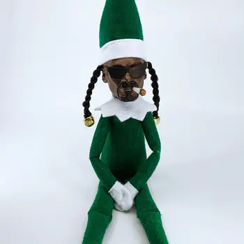 Snoop Bir Stoop Noel Elf Bebek Casus Bir Bükülmüş Noel Elf Bebek Ev Dekorasyon Yeni Yıl noel hediyesi Oyuncak