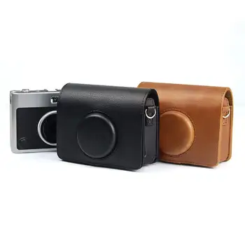 Kamera Koruyucu Kılıf Toz geçirmez Darbeye dayanıklı Taşınabilir dijital kamera Suni Deri Vintage saklama kutusu Instax Mini EVO için