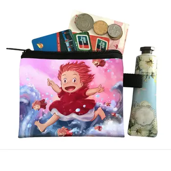 Yeni Varış Totoro / Ruhların Kaçışı Karikatür küçük cüzdan Kadın Kızlar Sevimli Kedi kart tutucu Fermuar Debriyaj bozuk para cüzdanı 3