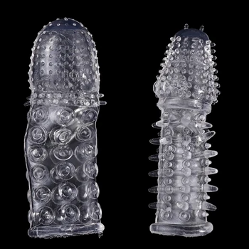 Yeniden kullanılabilir Penis Kollu Genişletici Yeniden kullanılabilir Prezervatif Seks Oyuncakları Erkekler İçin Dick Büyütücü Uzatın Yapay Penis Artırıcı Gecikme Boşalma 3