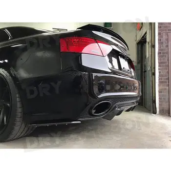 Karbon Fiber Arka Dudak Difüzör Spoiler İçin Audi A5 RS5 2012-2016 Arka Tampon ayar kapağı Koruma