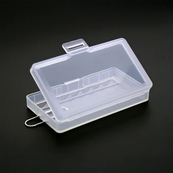 Sert Plastik Kasa Tutucu saklama kutusu Kapak için 8x AAA Pil kutu konteyner Çanta Case Organizatör Kutusu Kasa Klipleri ile 0