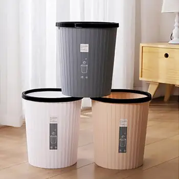 Çizgili Mini Küçük çöp kutusu Masaüstü çöp sepeti Ev Masa Plastik Ofis Malzemeleri çöp tenekesi Çöp Kovası Çeşitli Eşyalar Varil Kutusu Yeni
