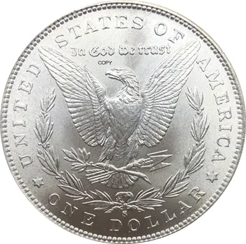 Amerika birleşik Devletleri 1886 S Morgan Bir Dolar ABD Sikke Liberty Cupronickel Gümüş Kaplama Tanrı Biz Güven Kopya Para