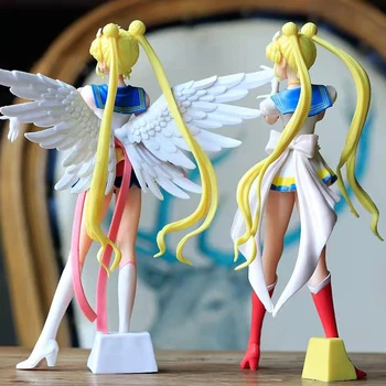 23 cm Sailor Moon Anime Action Figure PVC Güzel Kız Modeli Odası Dekorasyon Tahsil Rakamlar Oyuncaklar Hediyeler çocuklar İçin