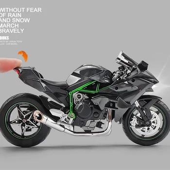1/12 Kawasaki H2R Motosiklet Modeli Simülasyon Alaşım çocuk Oyuncak Motosiklet Erkek doğum günü hediyesi Diecast Motosiklet Oyuncaklar Çocuklar için