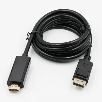 Yeni 1.8 M ekran bağlantı noktası Displayport DP HDMI uyumlu Kablo Adaptörü Dönüştürücü PC Laptop için HD Projektör