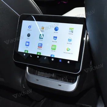 Android Ekran Arka AC Ekran Paneli Tesla Modeli 3 Model Y Klima Kontrol IPS Multimedya Oynatıcı Radyo Stereo Koltuk
