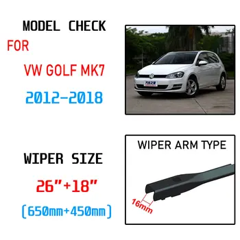 Volkswagen VW Golf MK 7 2012 2013 2016 2017 2018 Aksesuarları Araba ön cam sileceği Bıçakları Fırça Kesici 3