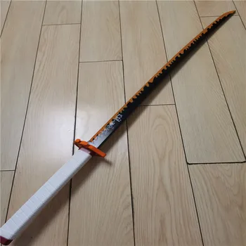Yeni Kimetsu hiçbir Yaiba Kılıç Ninja Bıçak iblis avcısı Süper Hagashi Akihito Cosplay 1: 1 Anime PU Silah Prop 104cm Katana