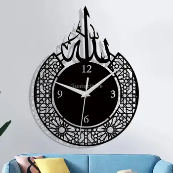 İslam Kuvars Sessiz duvar saati Sarkaç Müslüman Kreş Ramazan Dekorasyon Ramazan Saat Hareketli Saatler Atomik Esnek Kuyruk Gözler 2