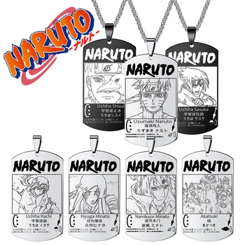 Anime Naruto Kolye Uzumaki Naruto Şekil Alaşım Tabela Kolye Cosplay Takı Zincir Kostüm Aksesuarları çocuklar için doğum günü hediyesi