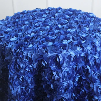 Holaroom Düğün Masa Örtüsü Oyalamak Rozet Çiçek 3D Masa Örtüsü Ziyafet Parti Yuvarlak Masa Dekorasyon noel hediyesi