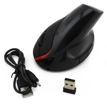 CHYI 2.4 G Kablosuz Dikey Fare Ergonomik Şarj Edilebilir 1600DPI Optik Bilgisayar Fare USB 5D Oyun PC faresi Oyun Dizüstü Bilgisayar