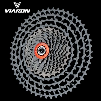 VIARON MTB 10 Hız Kaseti Ultralight Alüminyum Alaşımlı Bisiklet Freewheel Braketi Dişli 46T 50T 52T bisiklet aksesuarı Parçaları