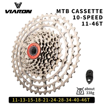 VIARON MTB 10 Hız Kaseti Ultralight Alüminyum Alaşımlı Bisiklet Freewheel Braketi Dişli 46T 50T 52T bisiklet aksesuarı Parçaları 5