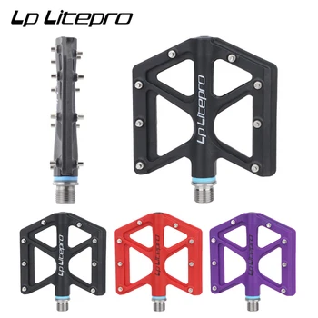 Litepro Bisiklet Pedalı Titanyum Alaşımlı Aks Naylon Pedalı Genişletmek kaymaz Ultralight 170g Yol Bisikleti Pedalı bisiklet pedalları