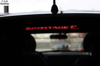 Araba Aksesuarları Fren Lambası Karbon Fiber 3D Etiket fren lambaları dekorasyon çıkartmaları Kia Sportage R 2011 İçin Araba-Styling 1