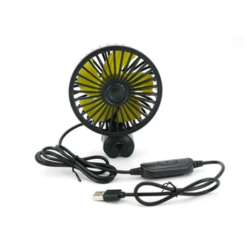 Araba Arka Koltuk Kafalık 5V USB Fan Anahtarı İle Hava Soğutma Fanı Araba Elektrikli Ev Aletleri Yaz İçin