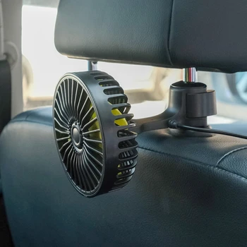 Araba Arka Koltuk Kafalık 5V USB Fan Anahtarı İle Hava Soğutma Fanı Araba Elektrikli Ev Aletleri Yaz İçin 5