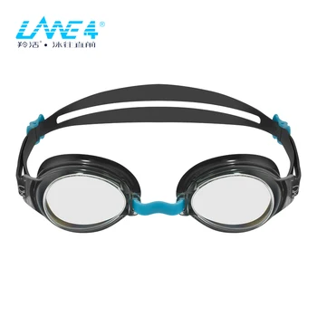 LANE4 Miyopi yüzme gözlükleri,Çizilmeye Dayanıklı Lensler, buğu önleyici, UV Koruma, Yetişkinler İçin # OP-713 Gözlük 0