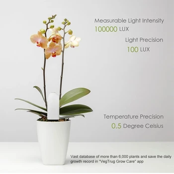 Küresel Sürüm HHCC Çiçek Monitör Bahçe Bakımı Çim Toprak Su Verimliliği Akıllı Test Sensörü Çiçek Bahçe Dedektörü