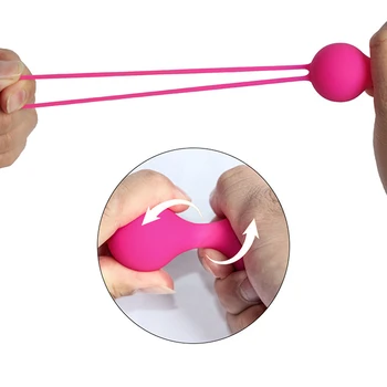 Güvenli Silikon Akıllı Top Vibratör Kegel Topları Topu Vajina Sıkın Egzersiz Makinesi Kadınlar İçin Seks Oyuncakları Vajinal Geyşa Topu