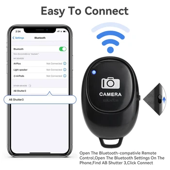 Mini Bluetooth uyumlu Deklanşör Kontrolörü Telefon Aksesuarları Zamanlayıcı Kamera Selfie Sopa Telefon ıos Android İçin