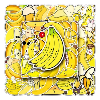 10/30/50 ADET Sevimli Sarı Meyve Muz Karikatür Sticker DIY Telefon Dizüstü Bagaj Kaykay Graffiti Çıkartmaları için Eğlenceli Çocuk Oyuncakları Hediye