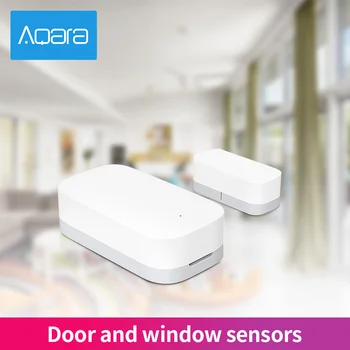 Aqara Kapı Pencere Sensörü Zigbee Kablosuz Bağlantı Akıllı Ev Mini Kapı Sensörü İle Çalışmak Android IOS App Desteği Apple Homekit