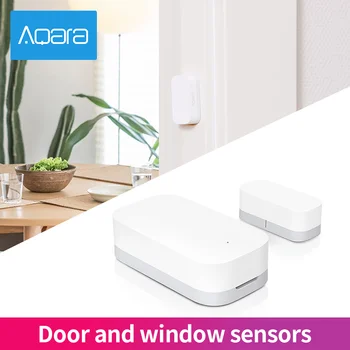 Aqara Kapı Pencere Sensörü Zigbee Kablosuz Bağlantı Akıllı Ev Mini Kapı Sensörü İle Çalışmak Android IOS App Desteği Apple Homekit 1