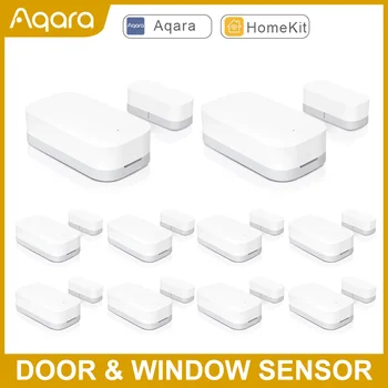 Aqara Kapı Pencere Sensörü Zigbee Kablosuz Bağlantı Akıllı Ev Mini Kapı Sensörü İle Çalışmak Android IOS App Desteği Apple Homekit 2