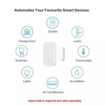 Aqara Kapı Pencere Sensörü Zigbee Kablosuz Bağlantı Akıllı Ev Mini Kapı Sensörü İle Çalışmak Android IOS App Desteği Apple Homekit 4