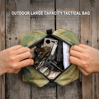 Oxford Kumaş Açık Molle kılıf tutucu Seyahat Fermuar Kılıfı Çanta Kamp Yürüyüş Avcılık Aracı Paketi Cep Telefonu Cüzdan Çantalar