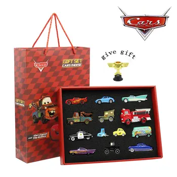 Disney Yıldırım McQueen Çeşitli Pixar Arabalar Sally Metal Döküm Model Oyuncak Arabalar 1: 55 Hediye Kutusu Doğum Günü noel hediyesi İçin erkek
