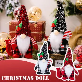 Parlayan Gnome Noel Meçhul Bebek Mutlu noel ev dekorasyonu Navidad Natal Hediye için Yeni Yıl 2022 Yılbaşı Hediyeleri U0V7
