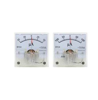 91C4-UA DC İşaretçi tipi Ampermetre 50A-0-50A 100A-0-100A 200A-0-200A 300A-0-300A Analog Mekanik Plaka masa