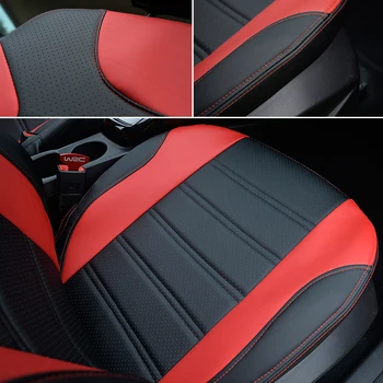 AutoDecorun PU deri koltuk kılıfları için Özel Fit Audi Q5 Araba klozet kapağı Aksesuarları Styling Oto Koltukları Destekler Yastık Kapakları 2