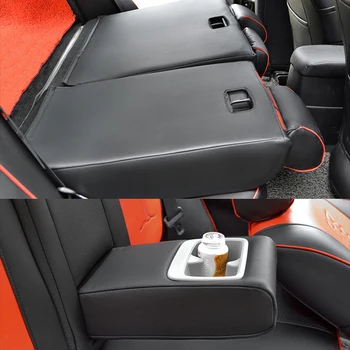 AutoDecorun PU deri koltuk kılıfları için Özel Fit Audi Q5 Araba klozet kapağı Aksesuarları Styling Oto Koltukları Destekler Yastık Kapakları 5