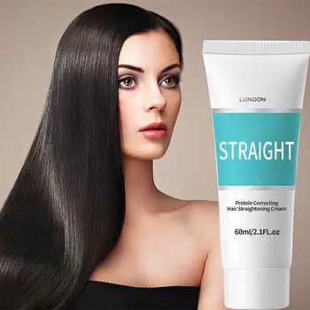 Protein saç düzleştirici krem Kıvırcık veya Dalgalı Saçları Yumuşatmak ve Düzleştirmek için Daha Yumuşak Krem Düz Saç Ürünleri