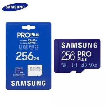 Samsung Hafıza Kartı PRO Artı Yeni microSD TF Kart 128 GB 256 GB 512 gb 160 mb/s C10 U3 V30 Mikro SD A2 SDXC 4 K Video Telefon