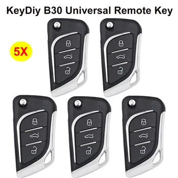 Okeytech 5 adet / GRUP 3 Düğme Evrensel KD Anahtar Oto Araba uzaktan kumandalı anahtar B30 Keydıy İçin Keydıy KD900 URG200 KD-X2 Anahtar Programcı