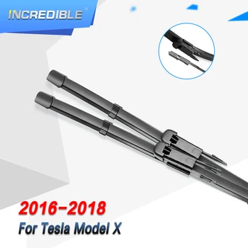 INANILMAZ Silecek lastikleri Tesla Modeli X için Fit Tutam Sekmesi Kolları 2016 2017 2018