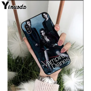 Yinuoda Vampir Günlükleri Stefan Damon Salvatore TPU Yumuşak Telefon kılıfı için iphone 13 8 7 6 6S Artı X XS MAX 5 5S SE XR Kapak
